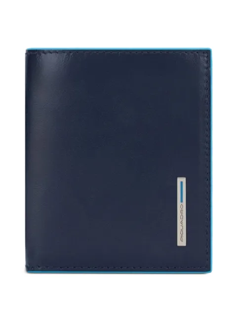 PIQUADRO logo-plaque bifold wallet