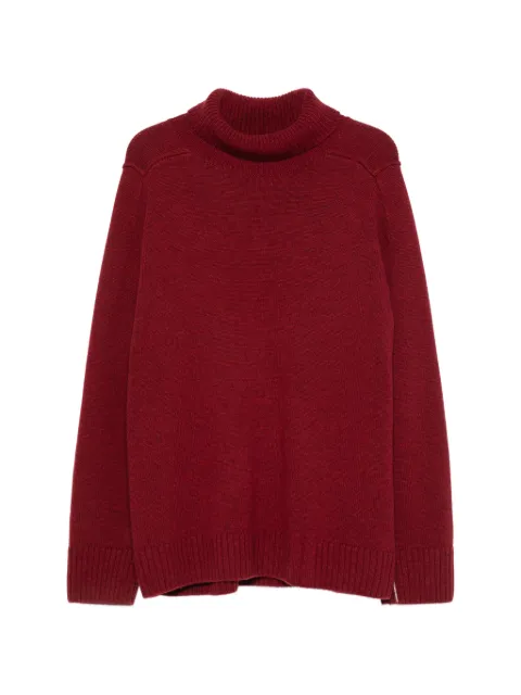BOMPARD split-sleeve high-neck sweater