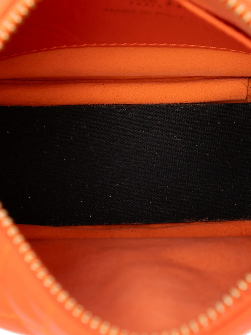 Dior Pre-owned 2022 Micro Lambskin Cannage Dior Vibe Hobo Satchel in Orange, view 5