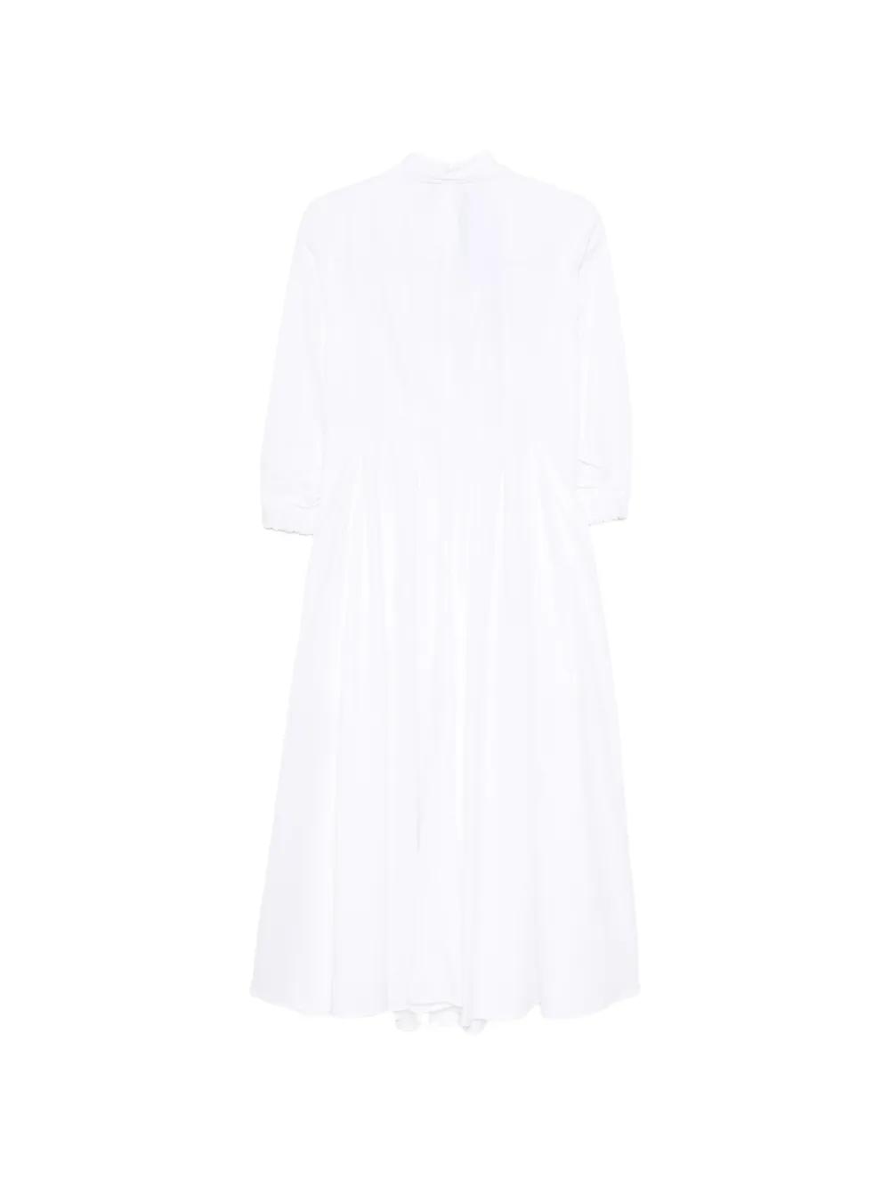 'S Max Mara Madagio pleated-waist flared dress Wit