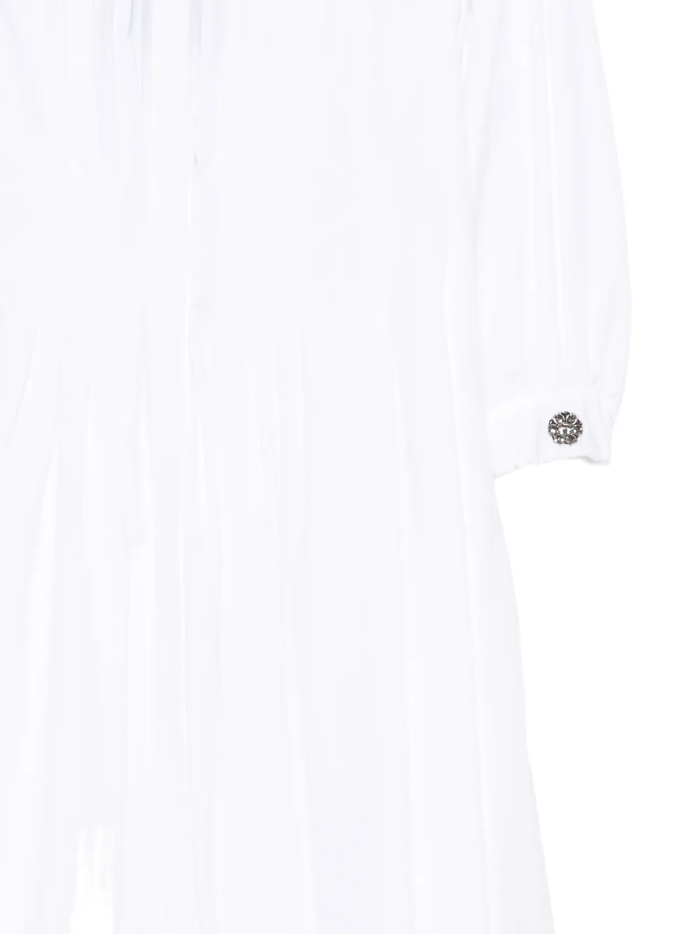 'S Max Mara Madagio pleated-waist flared dress Wit