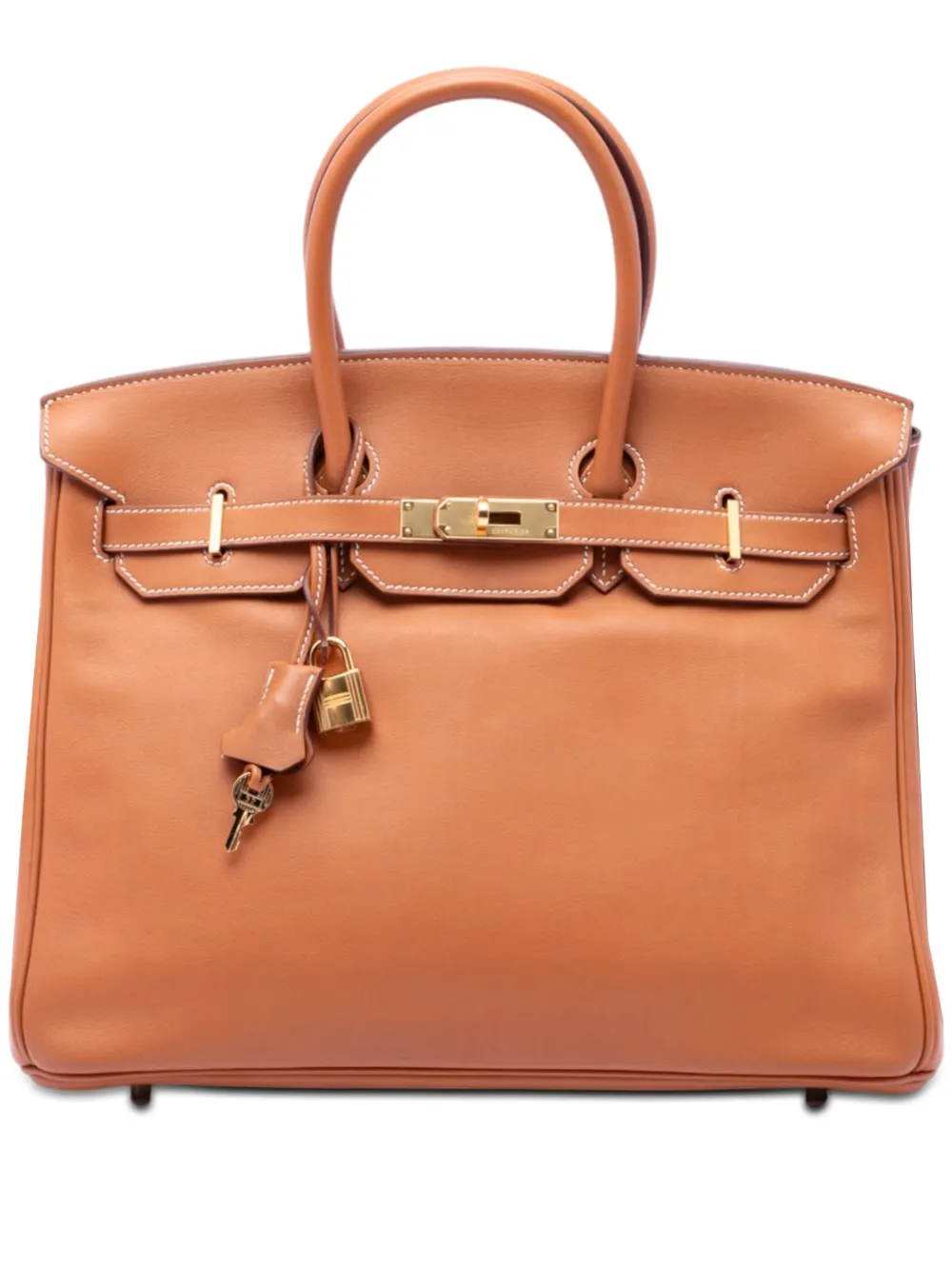 Hermès Pre-Owned 2009 Courchevel Birkin Retourne 35 satchel - Marrone