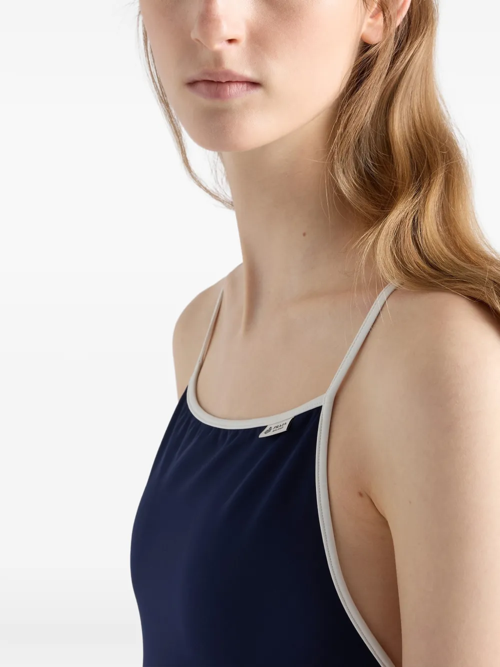 Prada Jersey badpak Blauw