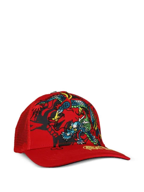 Ed Hardy embroidered dragon trucker hat