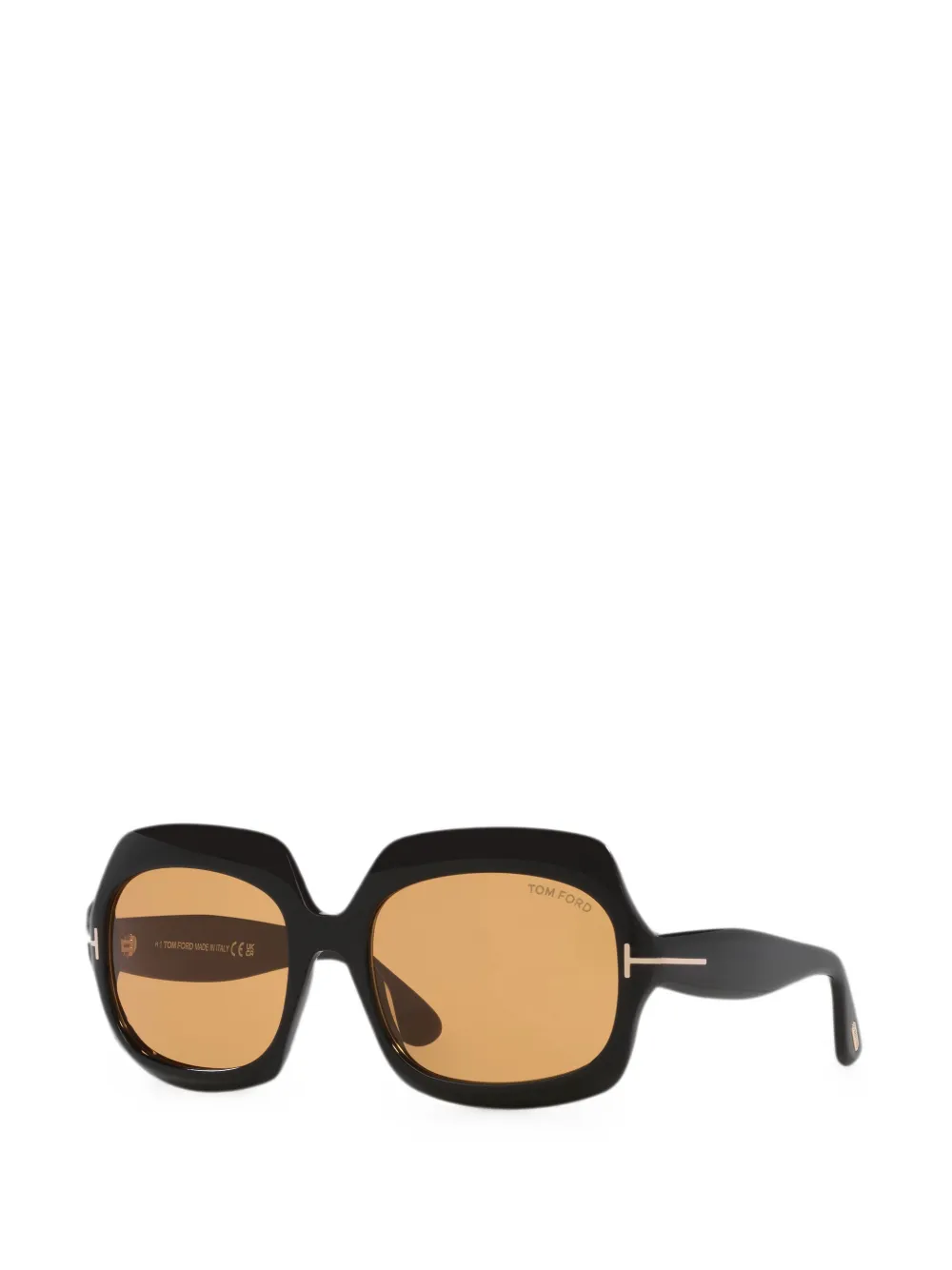 TOM FORD Eyewear Ren zonnebril met vierkant montuur Zwart
