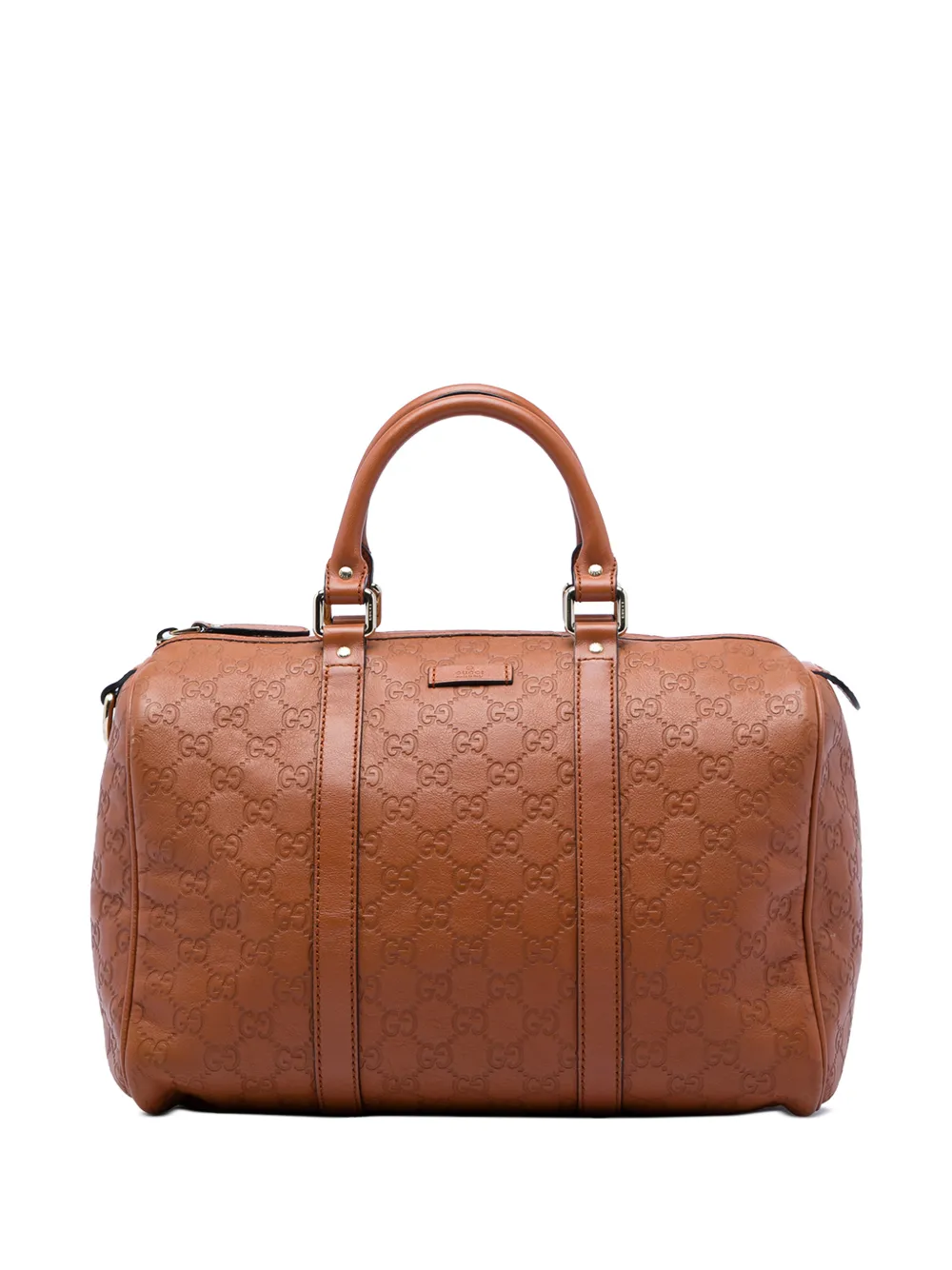 Gucci Pre-Owned 2016-2026 Medium Guccissima Joy boston bag - Braun