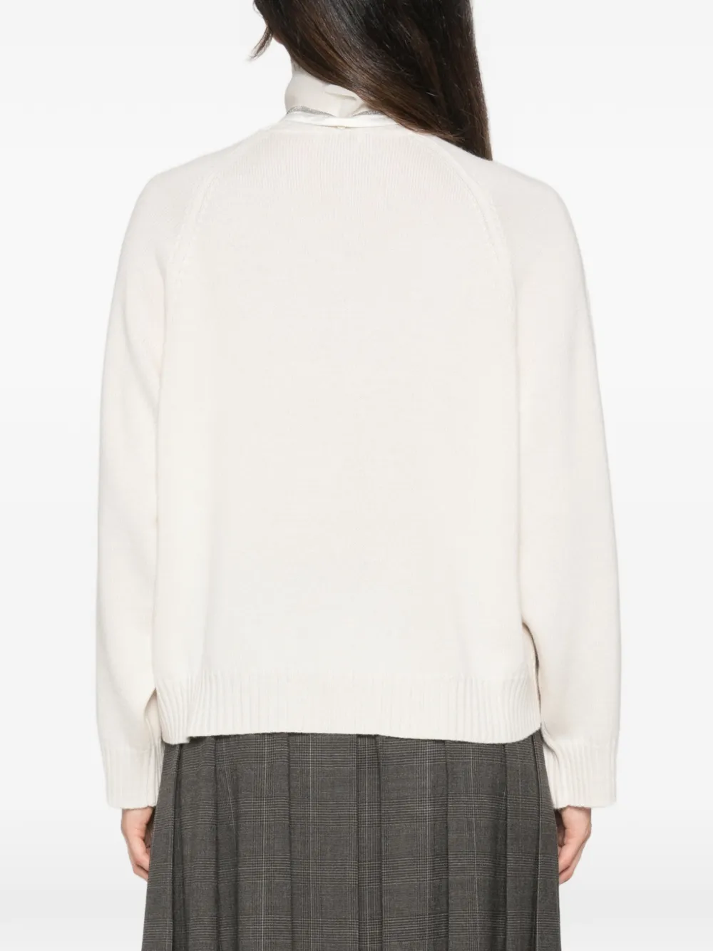 Brunello Cucinelli Trui met raglanmouwen Grijs
