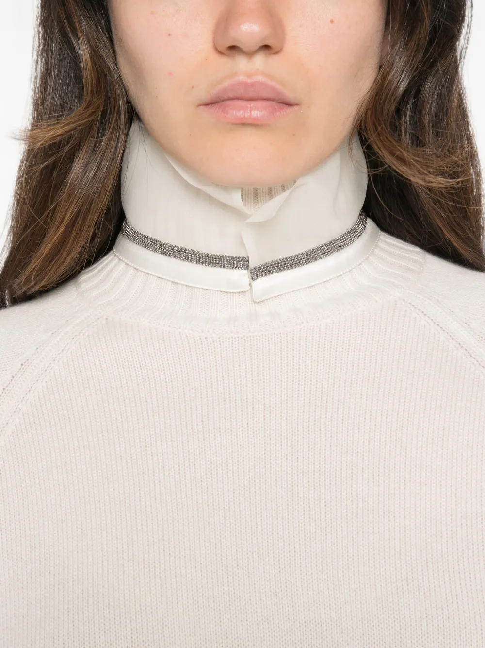 Brunello Cucinelli Trui met raglanmouwen Grijs
