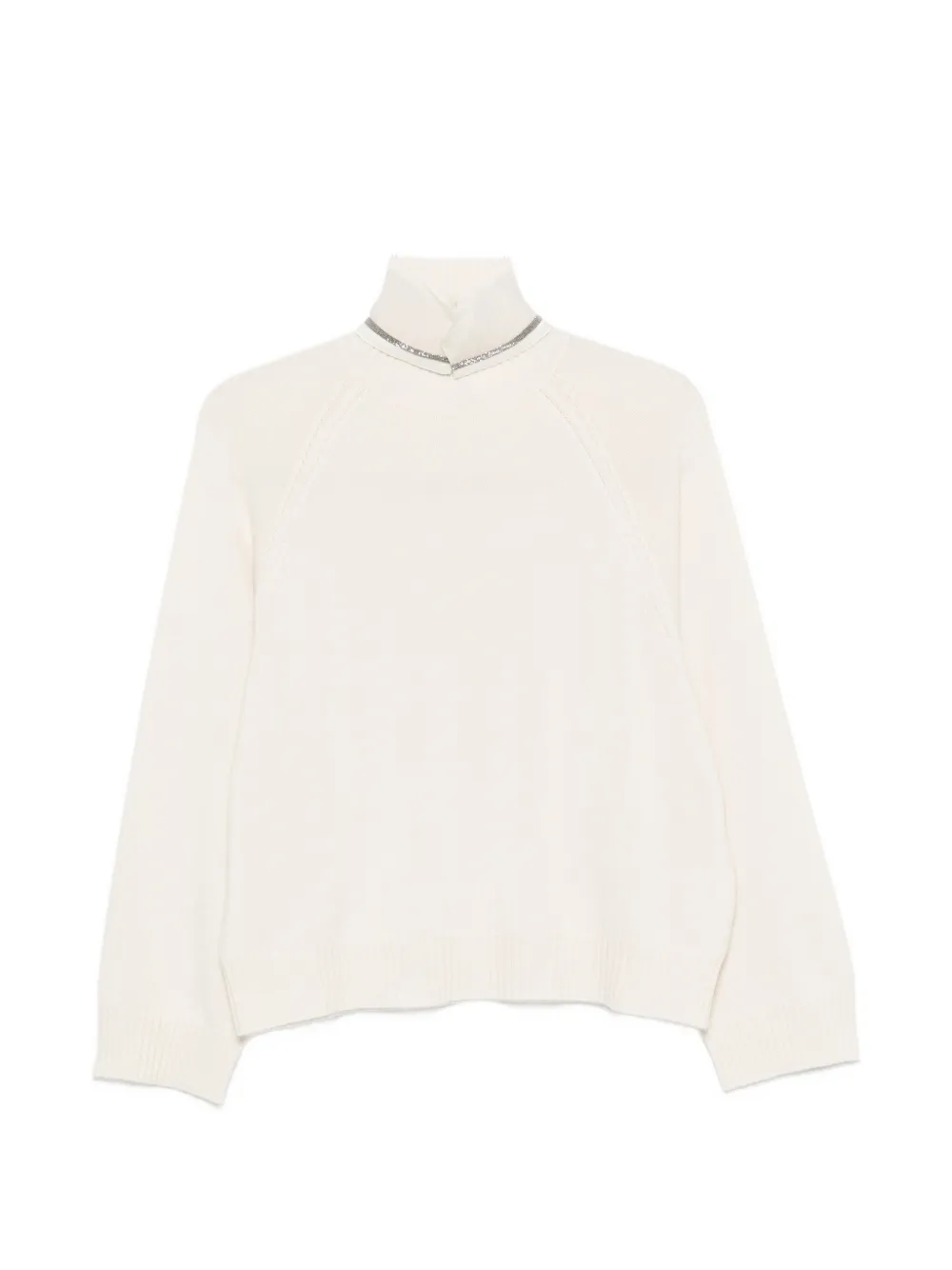 Brunello Cucinelli raglan-sleeve sweater - Grau