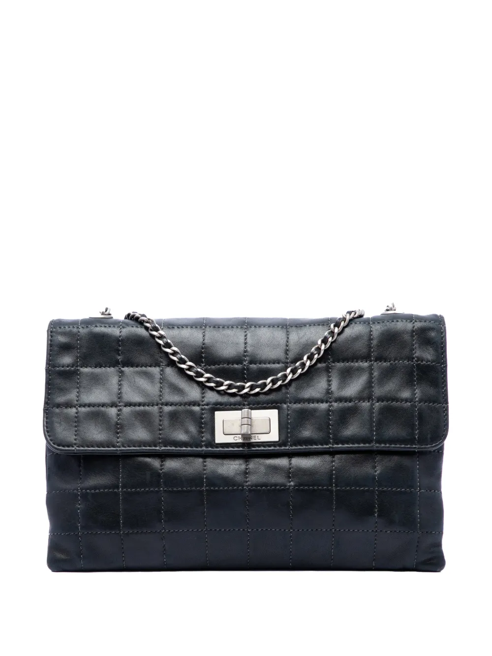 CHANEL Pre-Owned 2000-2002 Chocolate Bar Lambskin Reissue 2.55 Chain handbag - Nero