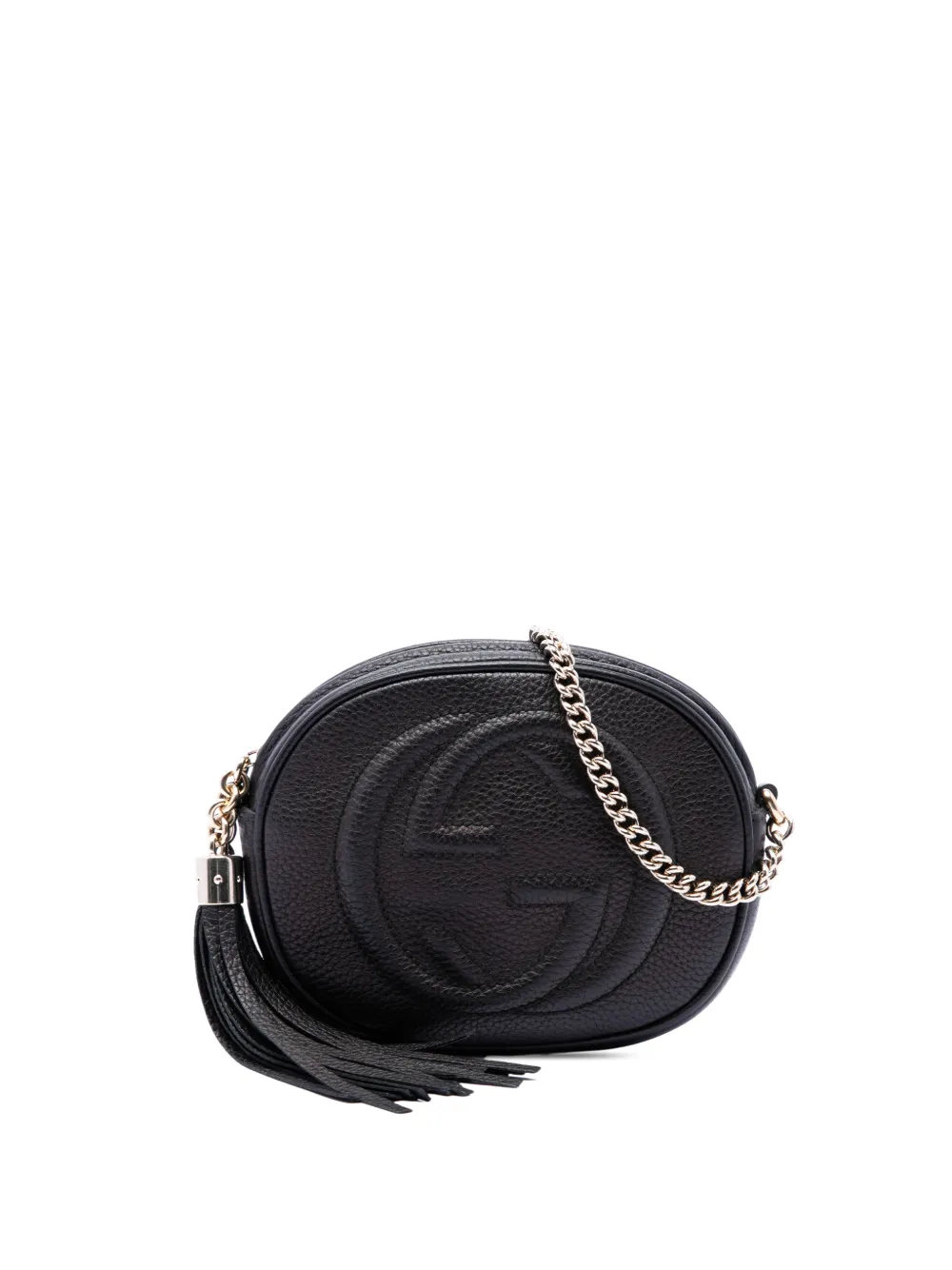 Gucci Pre-Owned 2016-2026 Mini Pebbled Calfskin Soho Chain crossbody bag - Schwarz