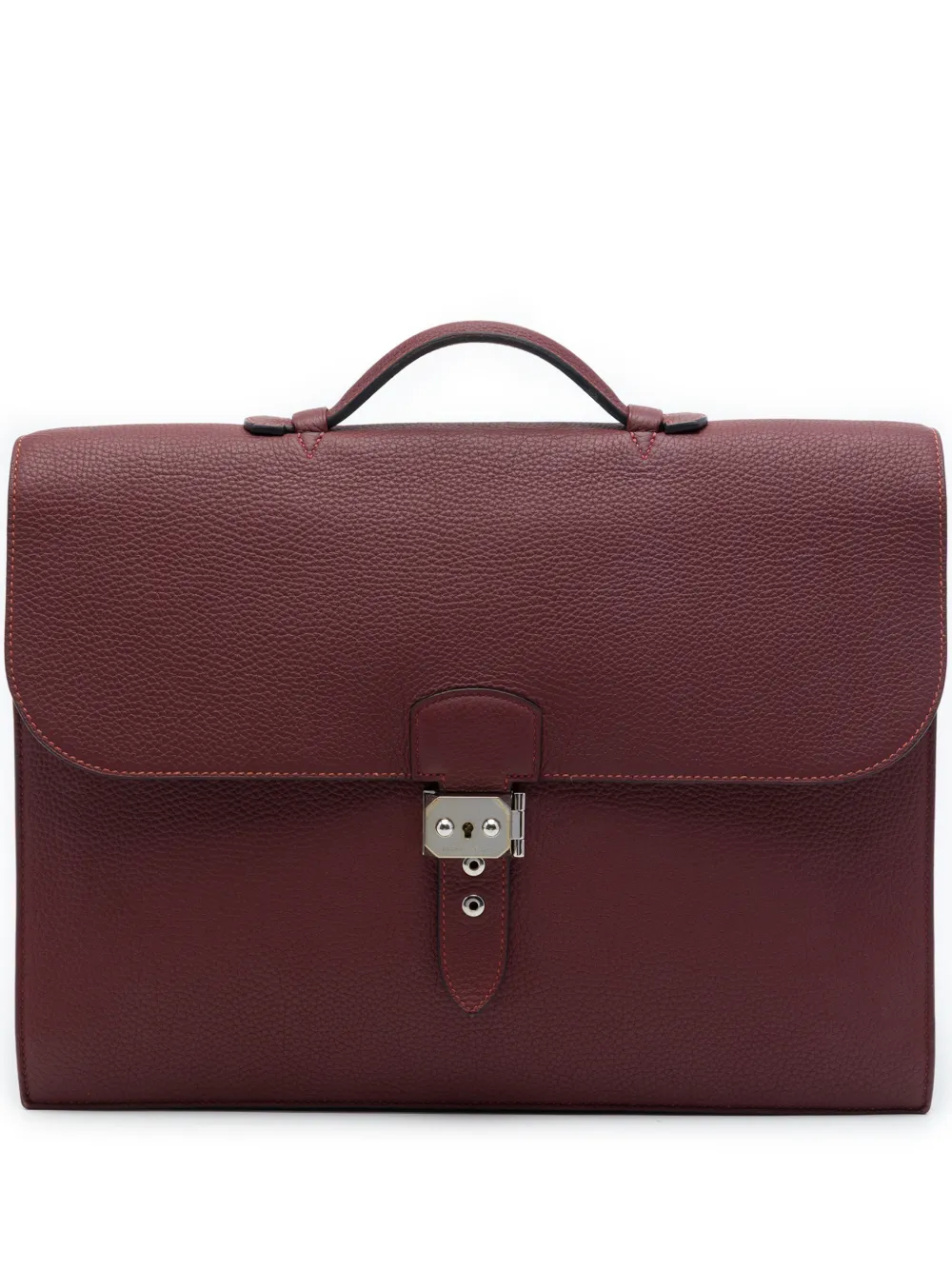 Hermès Pre-Owned 2010-2026 Clemence Sac A Depeches 38 business bag - Rot