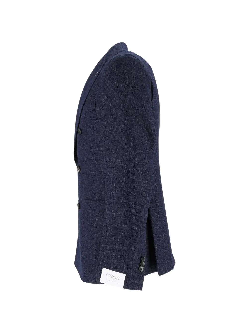 Brera Jack met puntige revers en dubbele rij knopen Blauw