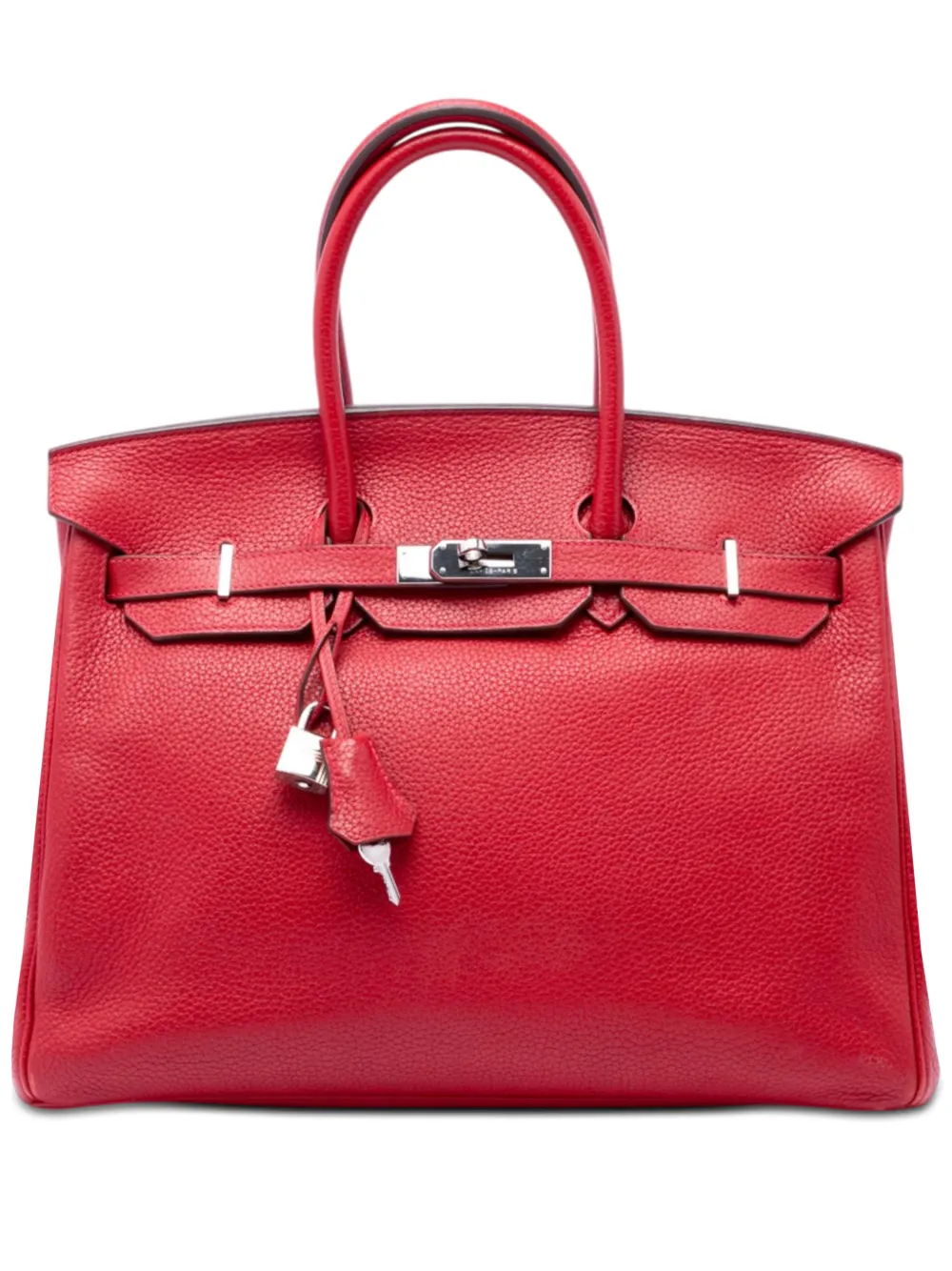 Hermès Pre-Owned 2012 Special Order Togo Birkin Retourne 35 handbag - Rosso