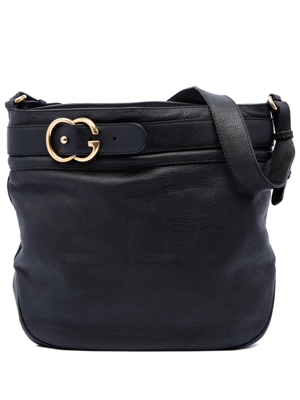 Gucci Pre-Owned 2016-2026 Large Calfskin Ride shoulder bag - Nero