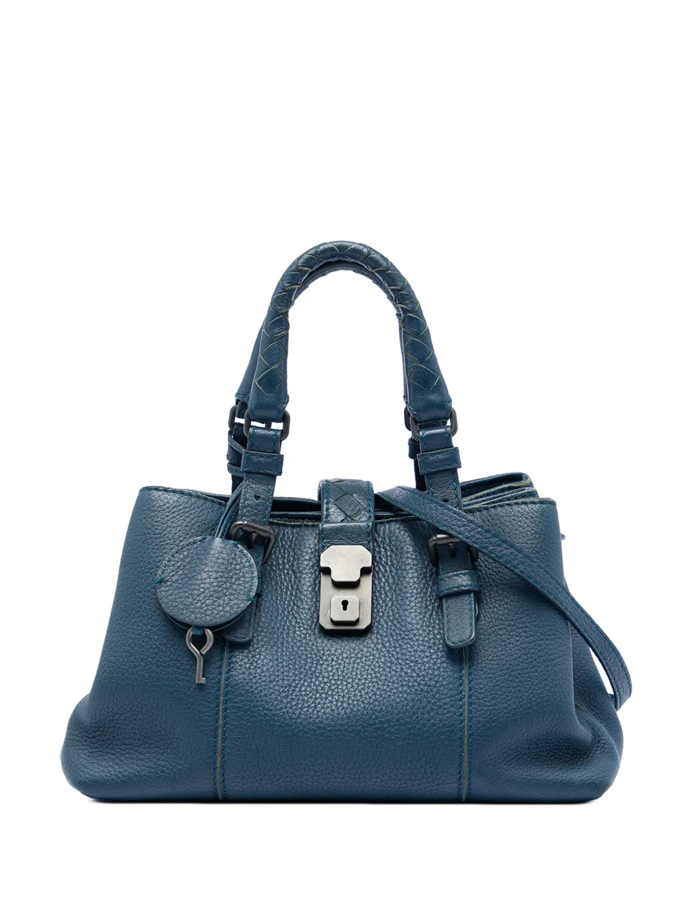 Bottega Veneta Pre-Owned 2012-2026 Small Cervo Roma satchel - Blau