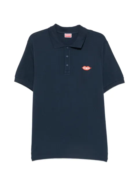 Kenzo logo-patch polo shirt