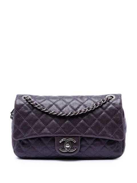 CHANEL Pre-Owned 2012 Medium Quilted Iridescent Caviar Easy Flap shoulder bag