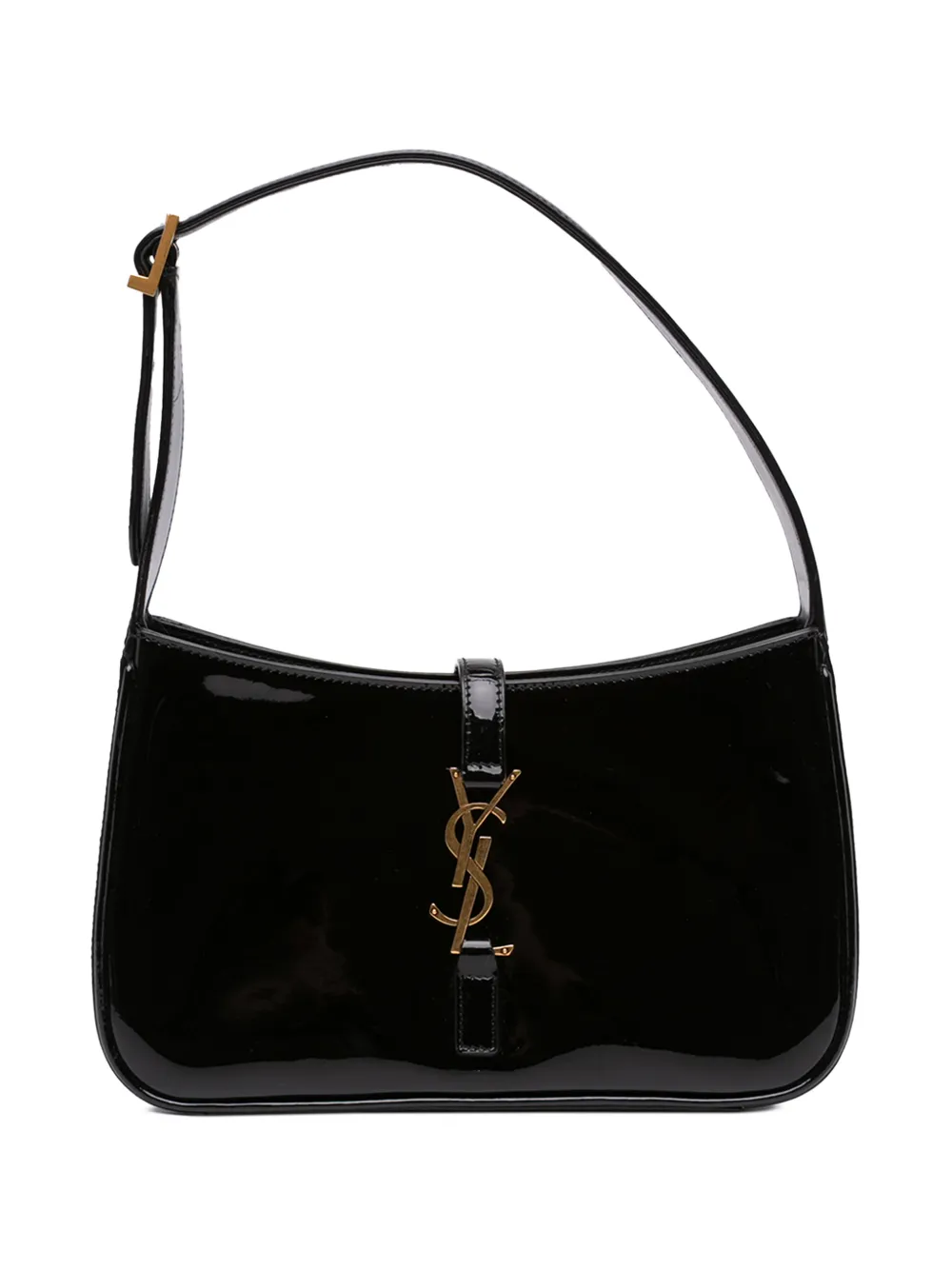 Saint Laurent Pre-Owned 2022 Mini Patent Le 5 a 7 shoulder bag - Nero