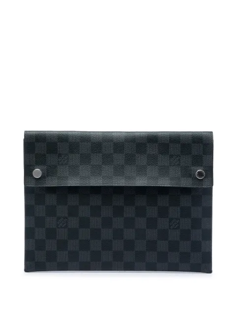 Louis Vuitton Pre-Owned 2020 Damier Graphite Alpha Triple Pochette clutch bag
