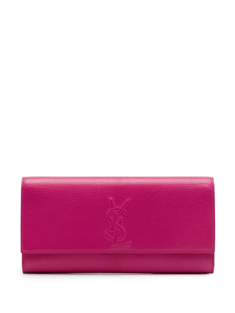 Saint Laurent Pre-Owned 2013-2026 Small Textured Calfskin Belle De Jour clutch bag - Rosa