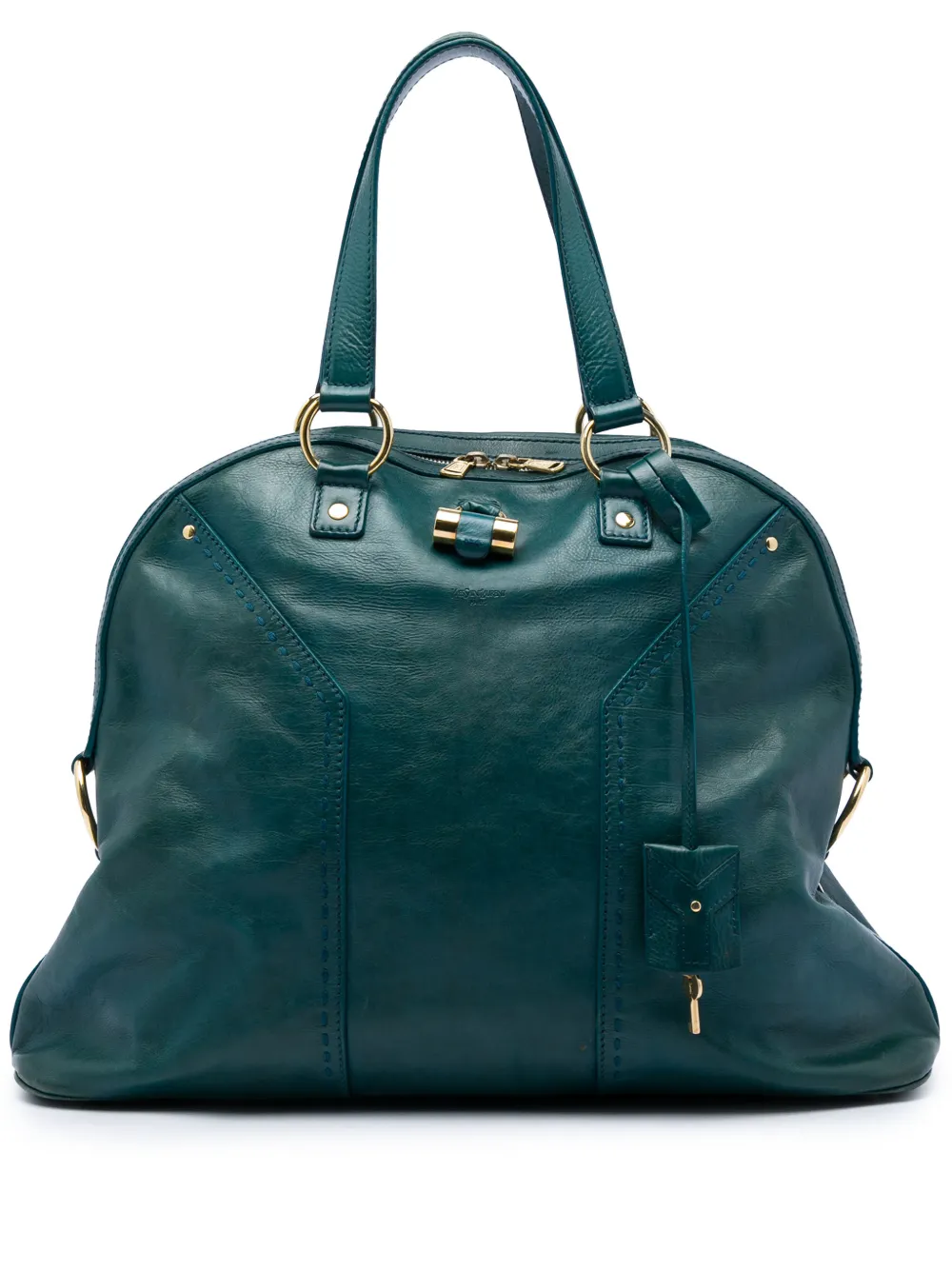 Saint Laurent Pre-Owned 20th Century Large Leather Muse handbag - Blu