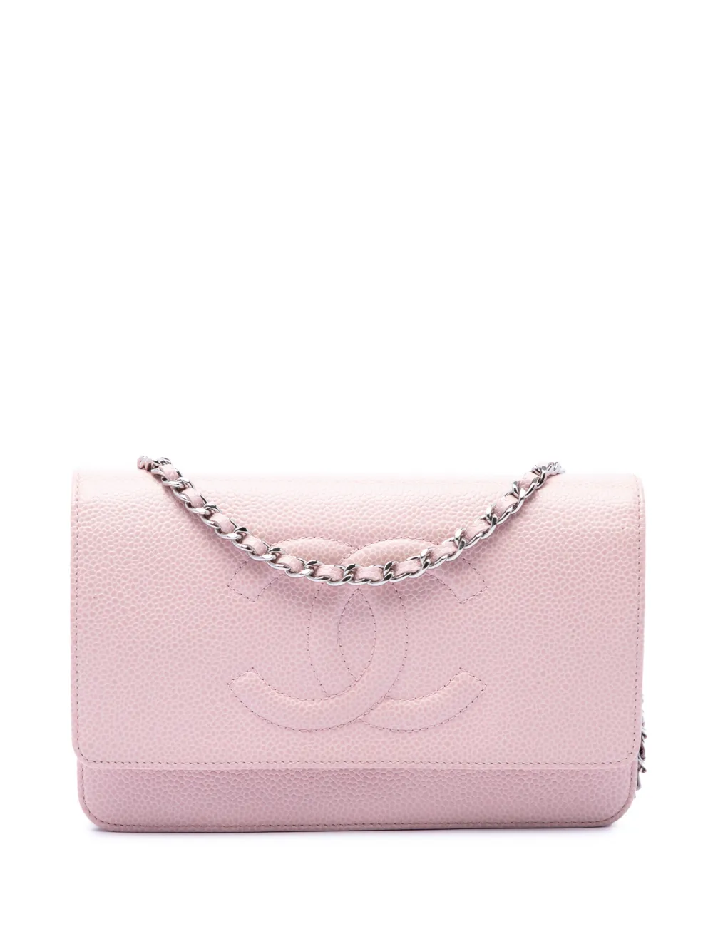 CHANEL Pre-Owned 2012 CC Caviar Wallet On Chain crossbody bag - Rosa