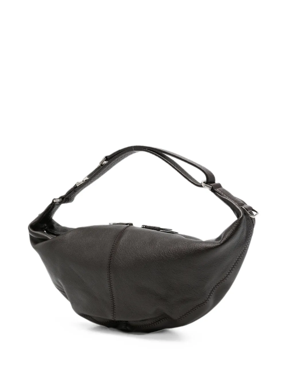 LEMAIRE Quiver Clip mini-tas van bewerkt buffelleer Bruin