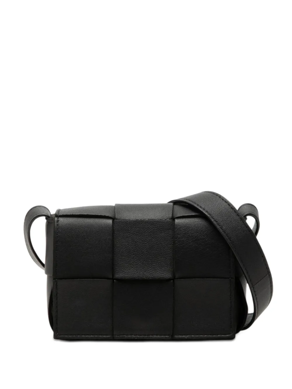 Bottega Veneta Pre-Owned 2021-2026 Extra Mini Nappa Maxi Intrecciato Cassette crossbody bag - Nero