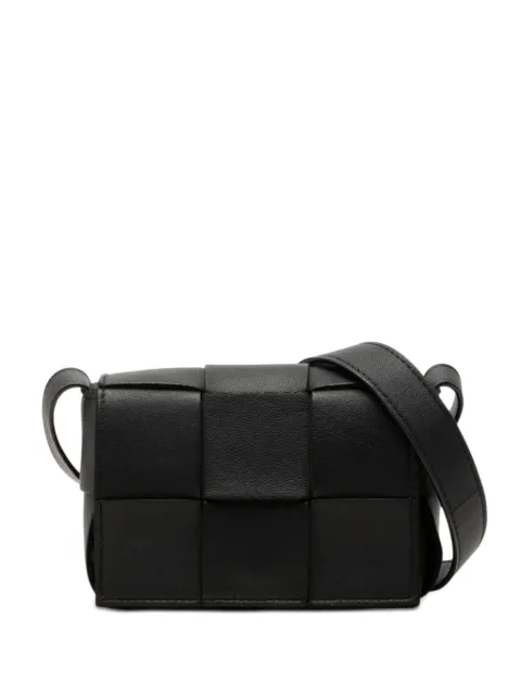 Bottega Veneta Pre-Owned mini sac à bandoulière Cassette en cuir nappa Maxi Intrecciato (2021-2026)