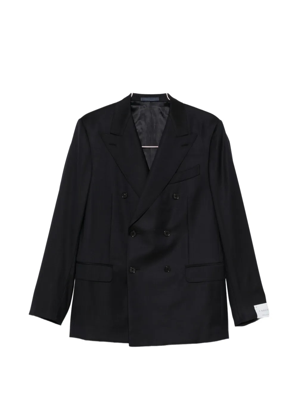 Caruso Norma double-breasted peak-lapel suit - Schwarz