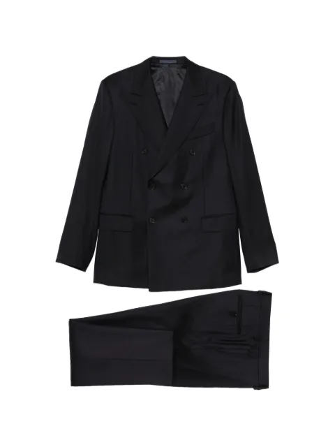 Caruso Norma double-breasted peak-lapel suit