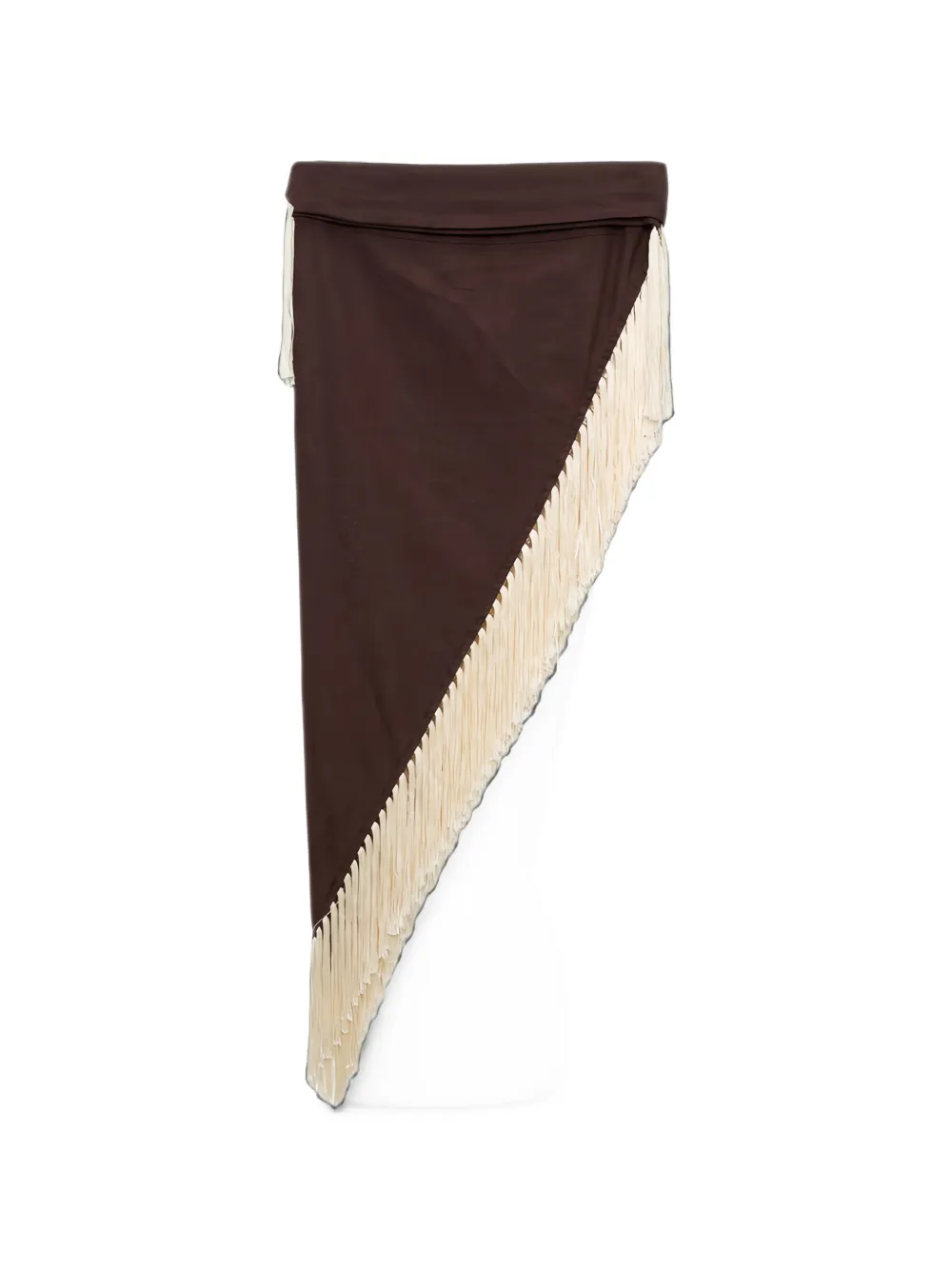 Taller Marmo Bonny fringe-trim headscarf - Braun