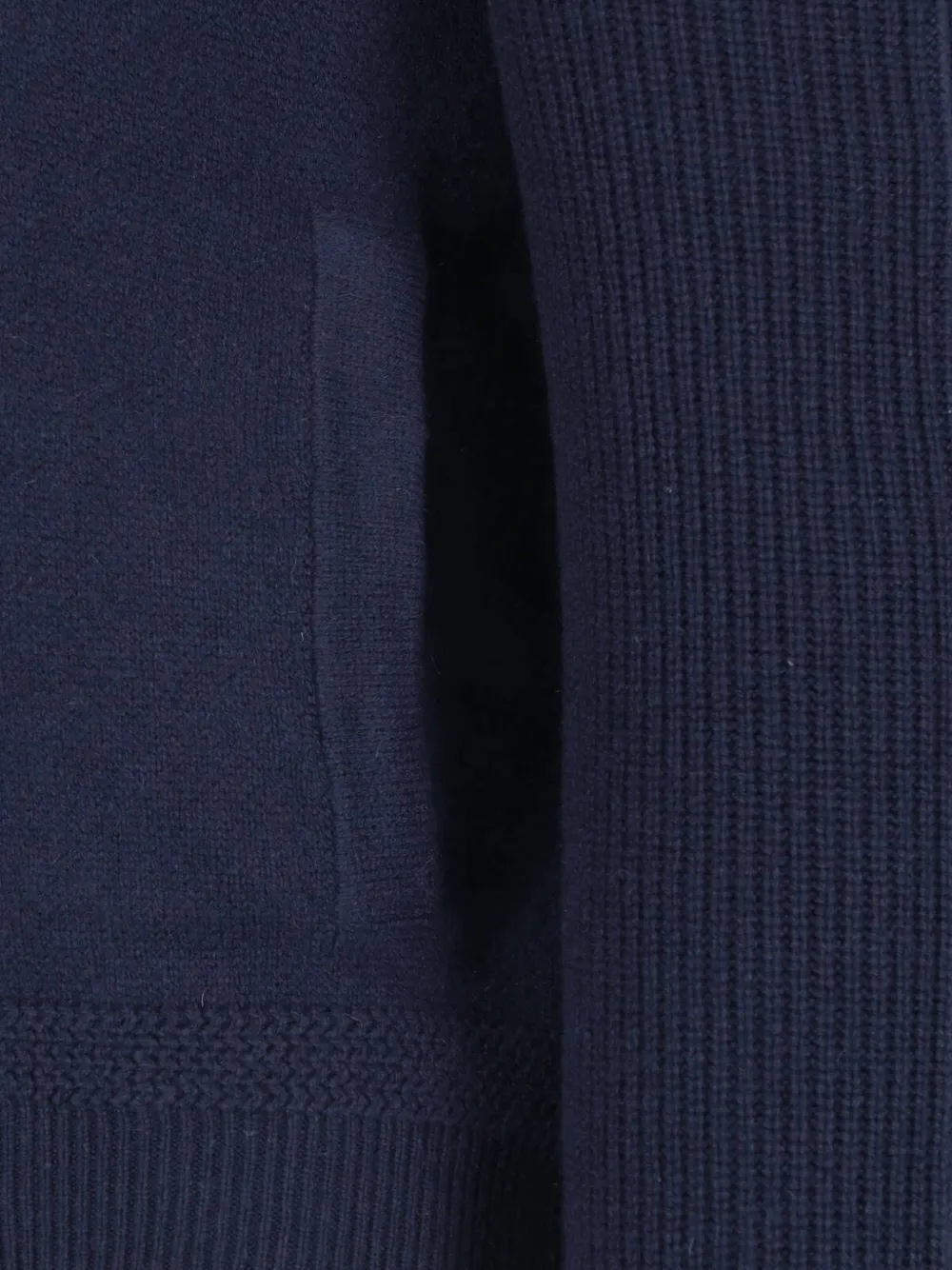 Moncler Wollen en kasjmier vest met rits Blauw