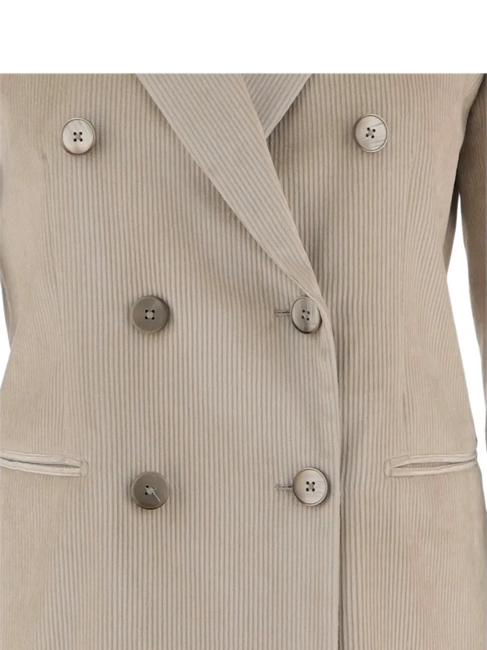 Lardini Ribfluwelen blazer Beige