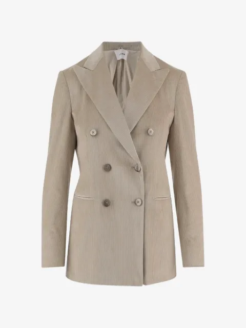Lardini blazer de pana con doble botonadura