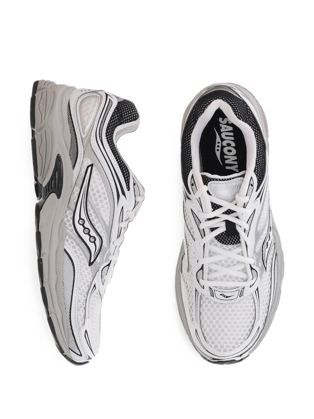 Saucony ProGrid Omni 9 mesh-panelled sneakers Wit