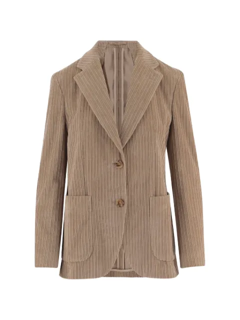 Lardini ribbed button-down blazer