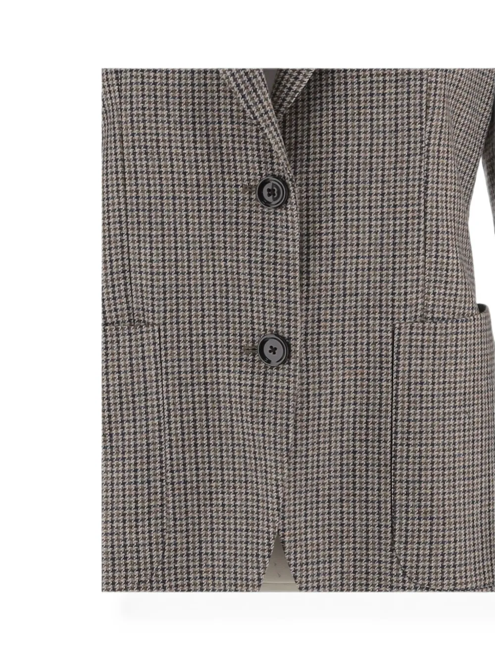 Lardini Blazer met pied-de-poule print Bruin