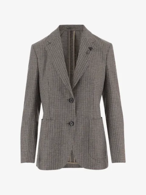 Lardini houndstooth-pattern blazer