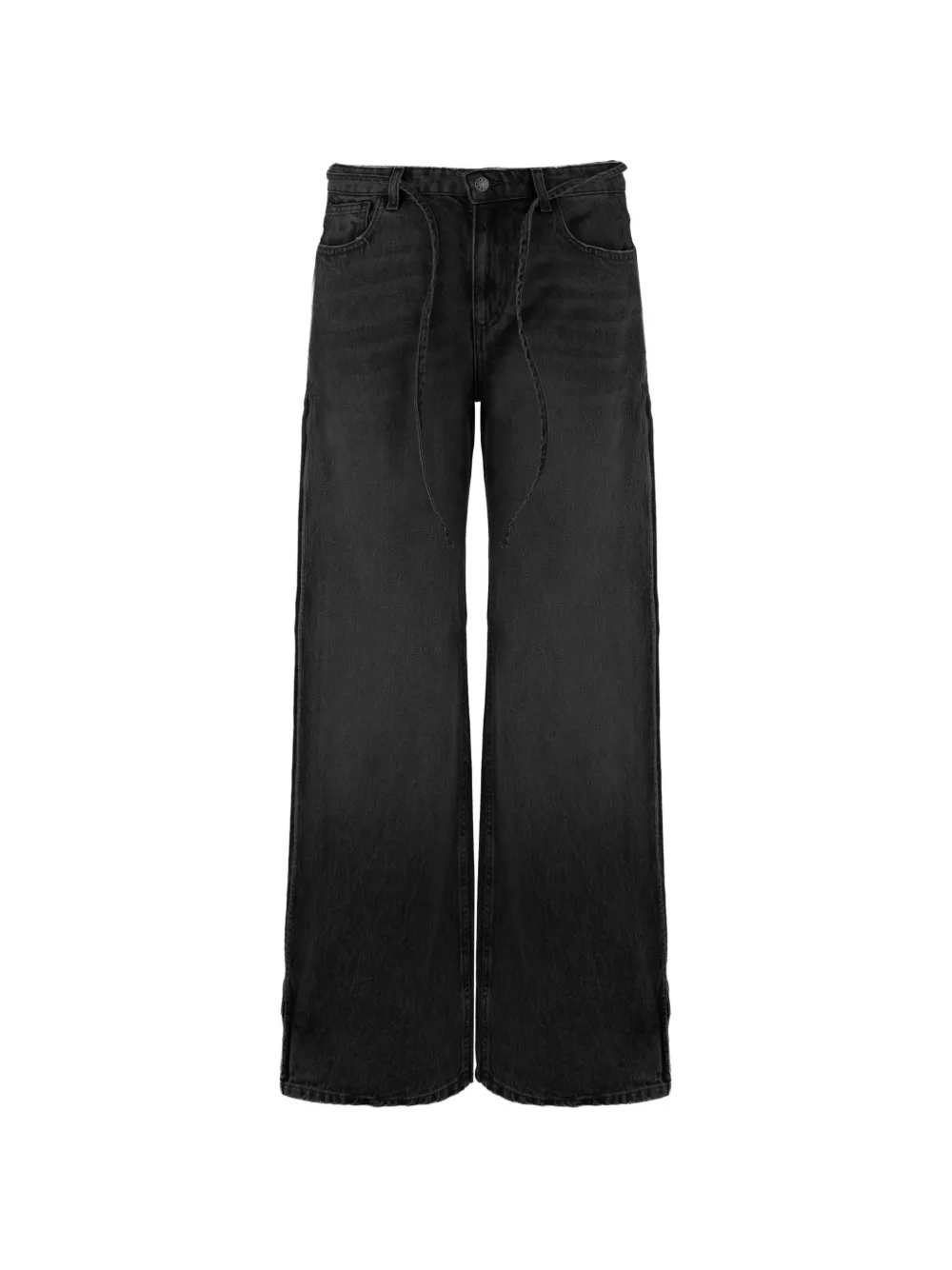 The Garment washed-effect drawstring jeans