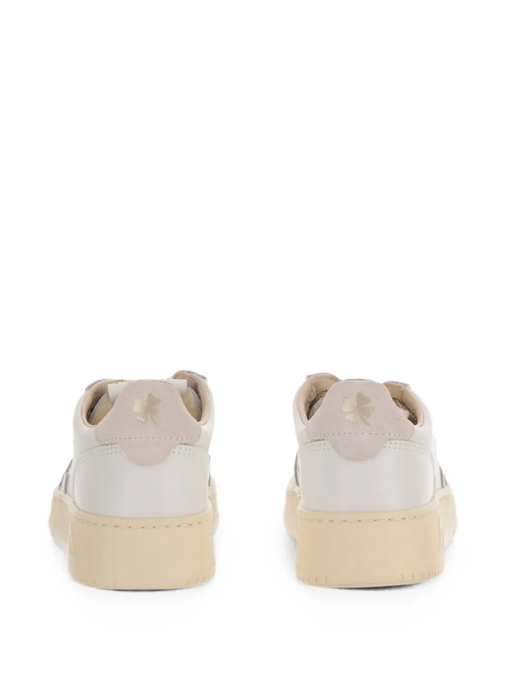 Autry Kids perforated panelled leather sneakers Wit