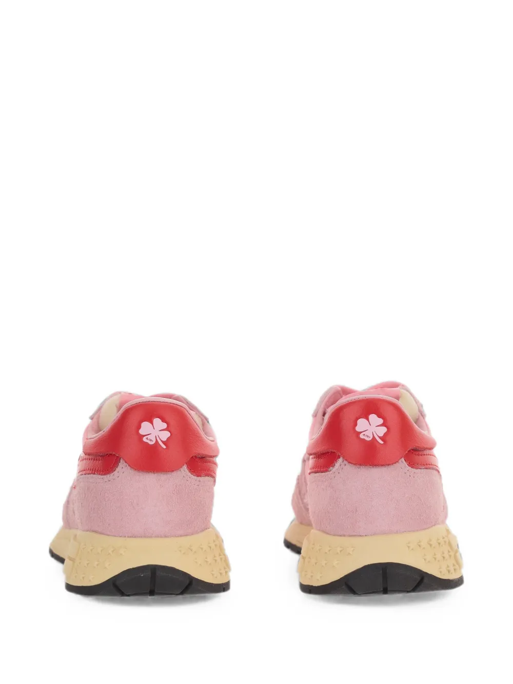Autry Kids suede-panelled sneakers Roze