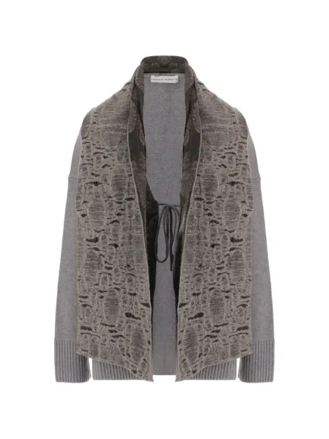 Niccolò Pasqualetti embroidered shawl-panel cardigan