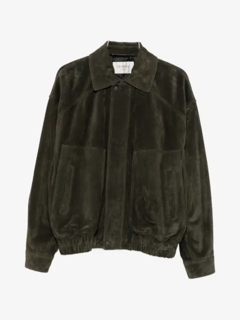 Saint Laurent suede bomber jacket