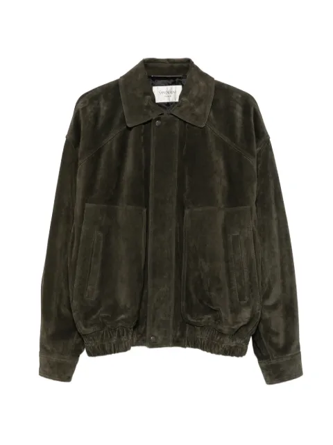 Saint Laurent suede bomber jacket