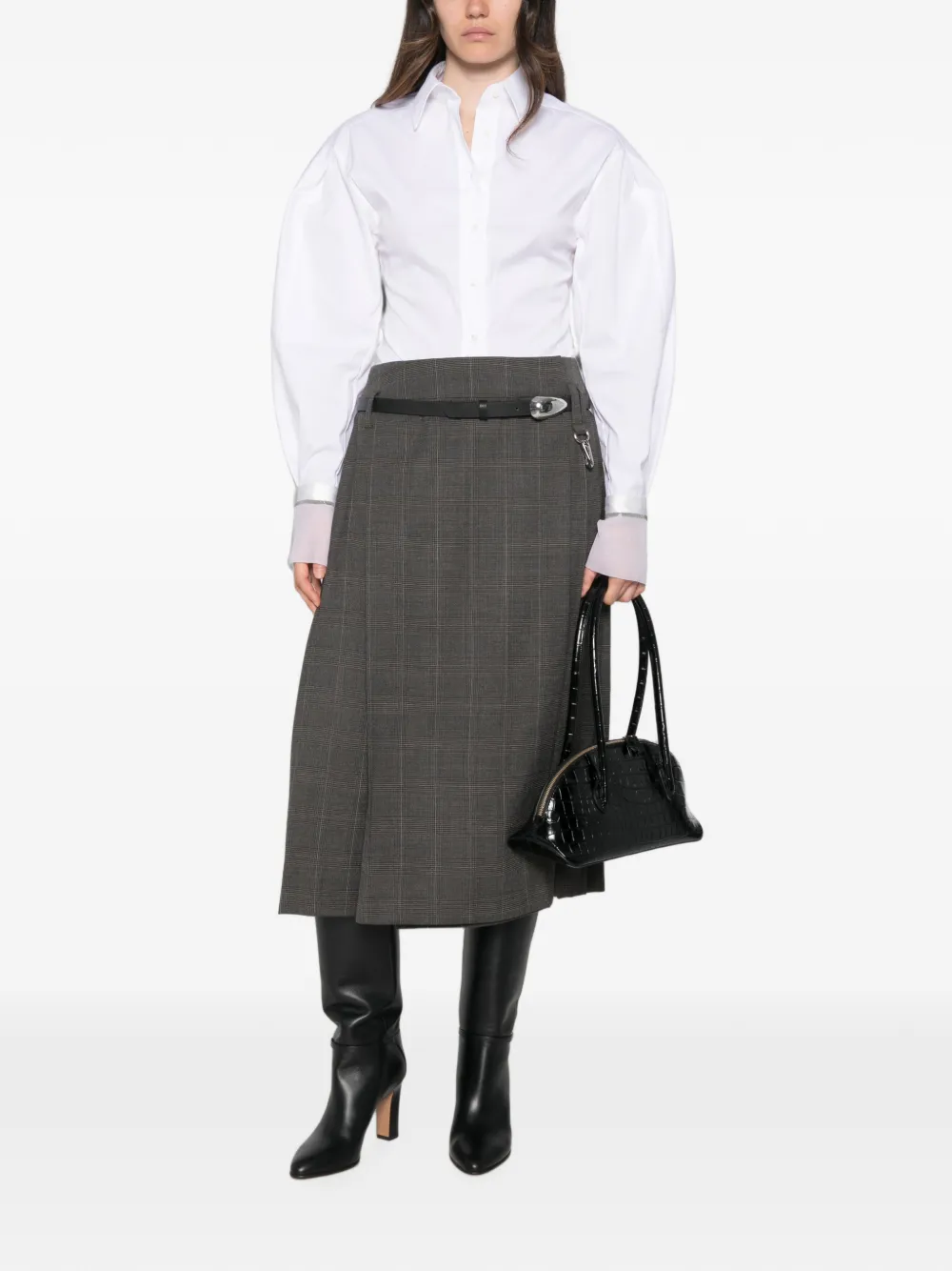 Brunello Cucinelli Blouse met pofmouwen Wit