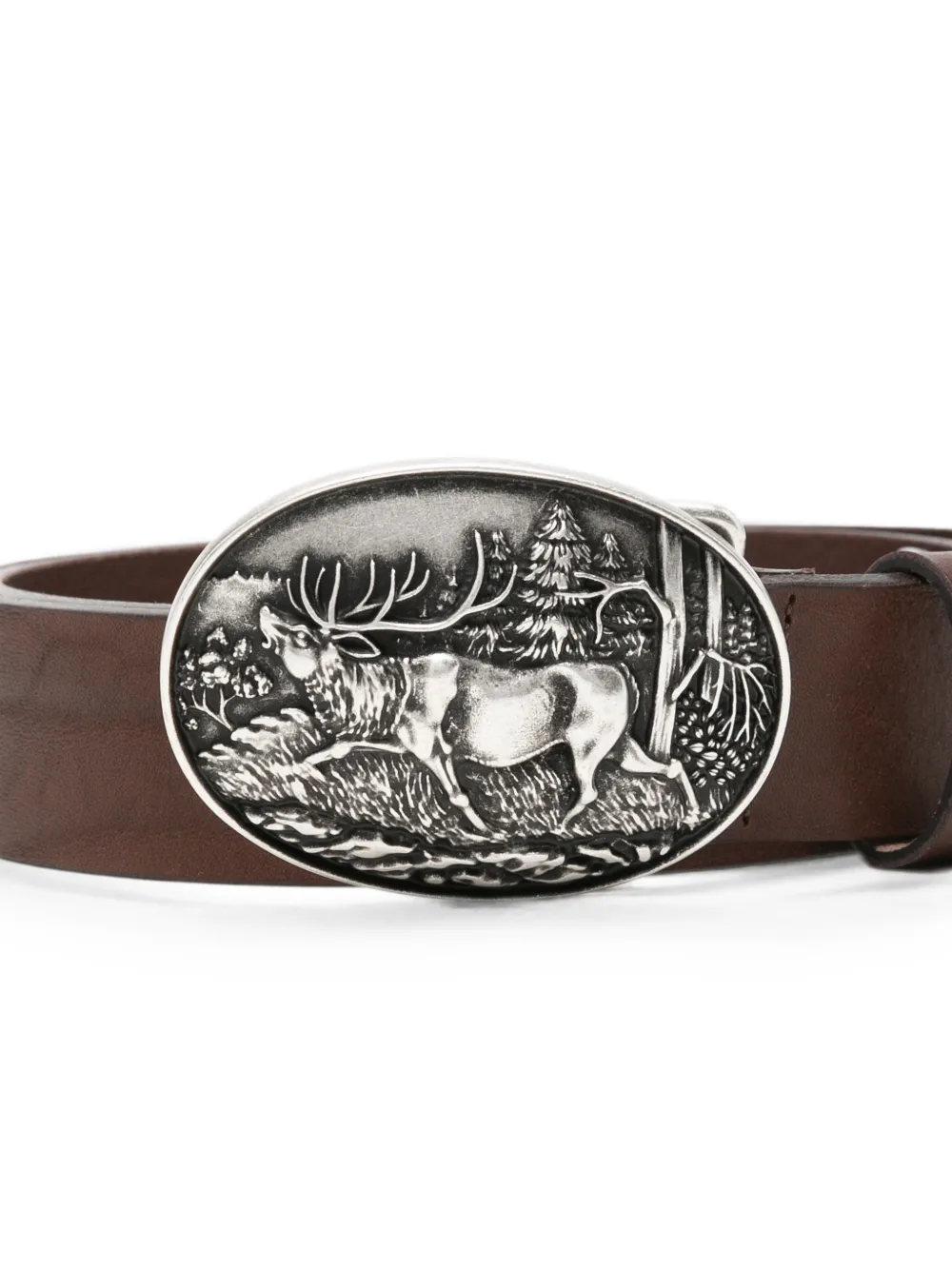 Sebago Riem met gegraveerde gesp Bruin