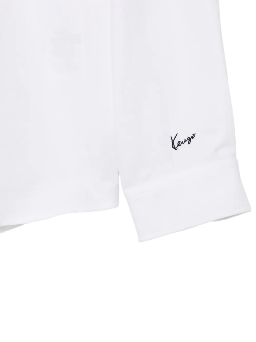 Kenzo Button-down overhemd met geborduurde tijger Wit