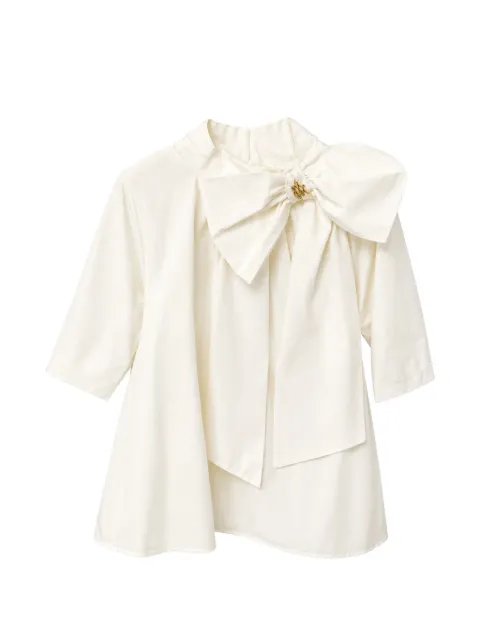 Mi Mi Sol bow-detail pleated dress
